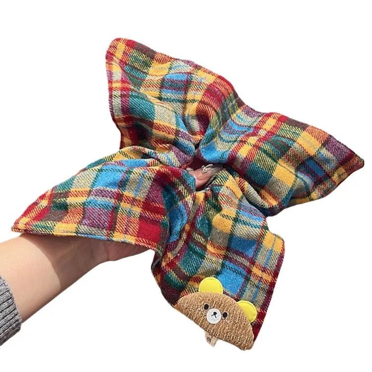 1 قطعة توك شعر المرأة الكورية قوس قزح منقوشة مضحك الحلو Kawaii العلاقات الشعر أغطية الرأس عالية الجودة تنوعا إكسسوارات الشعر #5