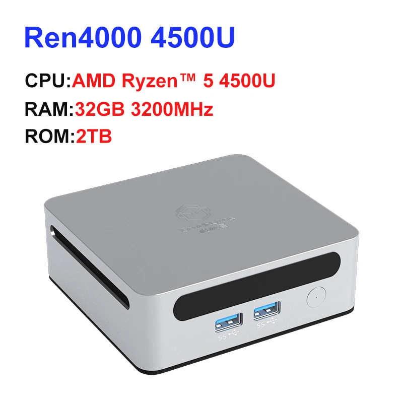 2025 GenMachine New Mini PC 4500U AMD Windows 11 Ryzen DDR4 Max