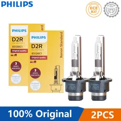 2X Philips HID D2R 35W Xenon Standard 4200K Auto Original Headlight Car Genuine Bulbs Replacement Upgrade D2 ECE 85126C1, Pair