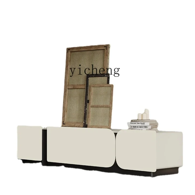 

ZC Cream TV Cabinet Living Room Home Modern Minimalist Locker New High-End Floor Cabinet