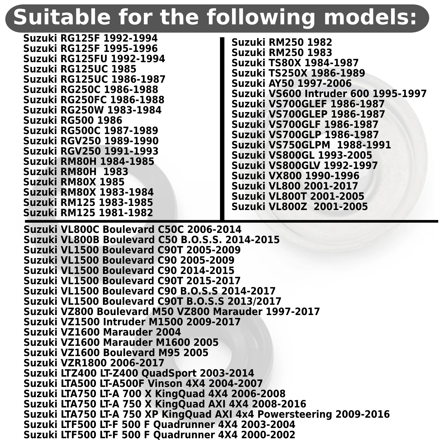 Уплотнения для водяного насоса Мотоцикла Suzuki GSR600 GSR750 GSR400 GSXR600 GSX1250 GSXR750 GSXR1000 GV1200 GSXR1100W GW250 Inazuma