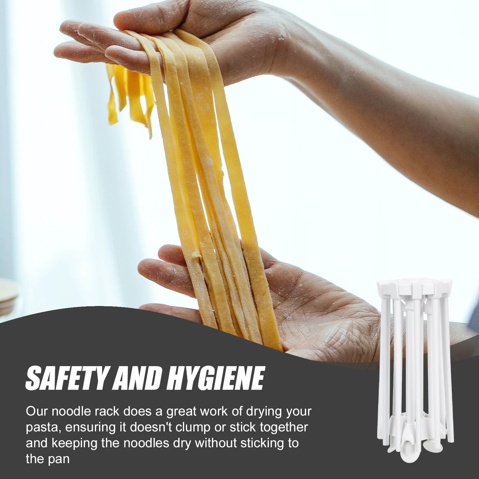 

Folding Noodle Compact Abs Pasta Drying Holder No Tools Needed Detachable Kitchen Storage For Spaghetti Noodle Dryer Rack