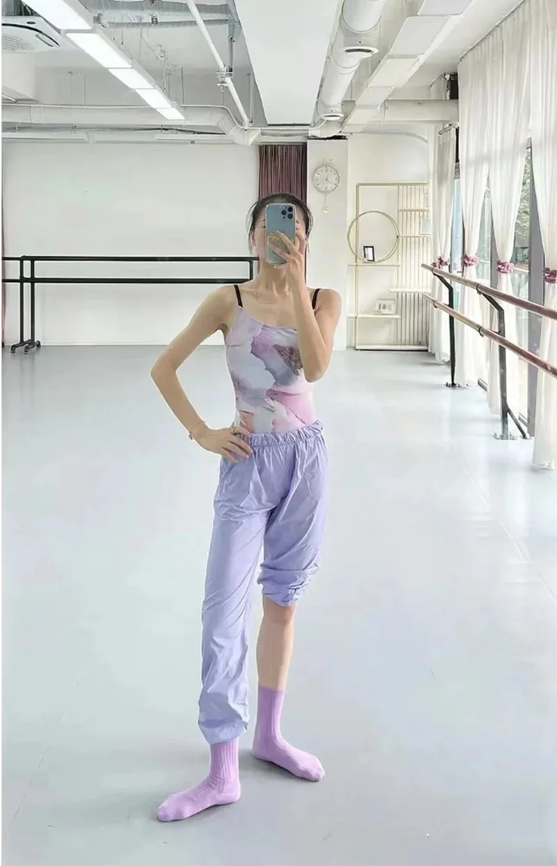 Ballet Dance Pants 2024 Gymnastics Outdoor Dancing Pant Loose Sweatpants Lightweight Quick Drying Warm Up Pants