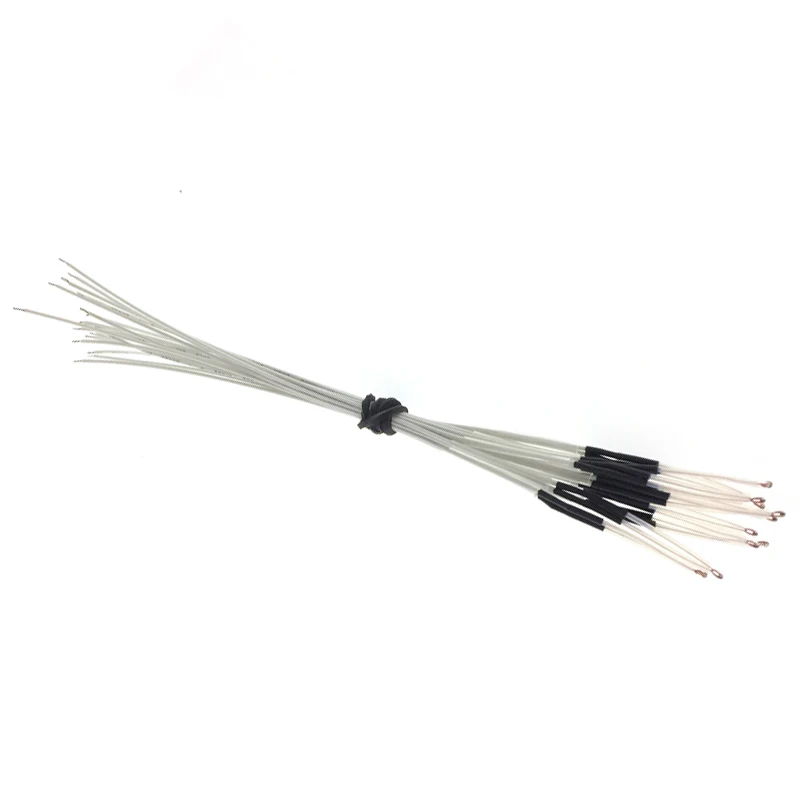 10PCS NTC Thermistor Temperature Sensor Single-ended Glass Sealed 3 D Printer Use Resistance 10k  B Value 3950 Error 1%  L=150CM