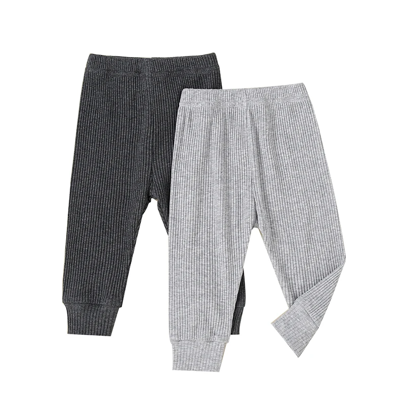 

Baby Boy Jogger Pants Solid Color Ribbed Elastic Sweatpants Trousers Casual Bottoms for Toddler Newborn Infant