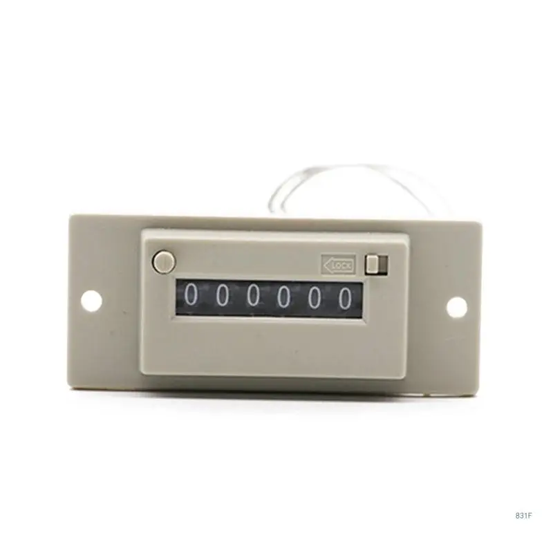 Electromagnetic Pulse Counter 6 Digit Counter 1.5W 200 Million Times Counter for Textile Machinery Chemical