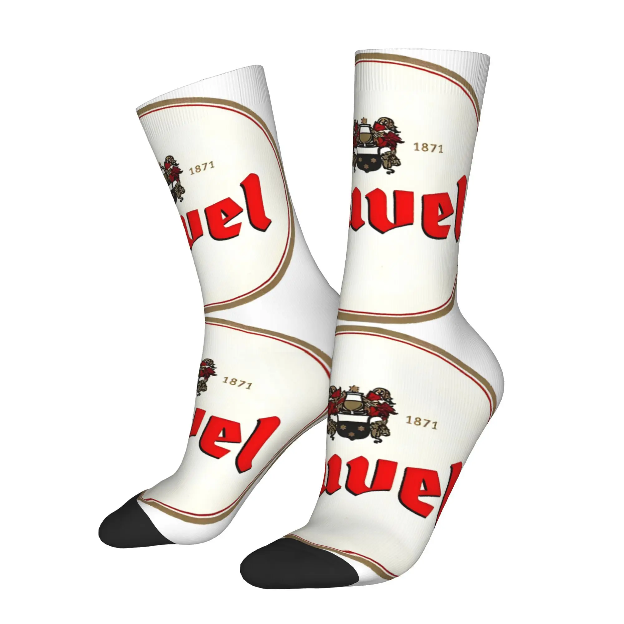 

Happy Funny Men's Socks Beer Pattern Vintage Harajuku Hip Hop Seamless Crew Sock Gift Pattern Printed