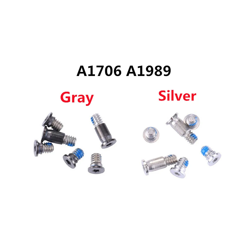 1Set Space Grey Silver A1706 Bottom Case Screws For Macbook Pro 13