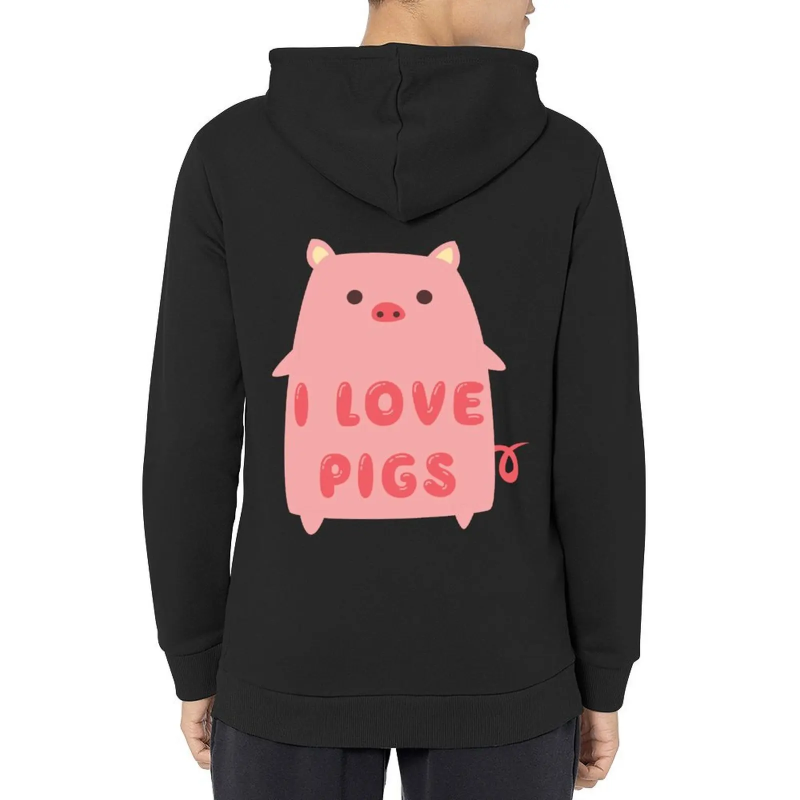 

I Love Pigs Cute T Shirt Hoodie autumn clothes men's sweat-shirt korean clothes male clothes new in hoodies & sweatshirts