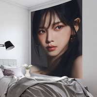 1pc Karina Yu Ji Min Kpop Tapestry Room Decor Wall Cloth Party Hanging Background Room Decor Baby Room