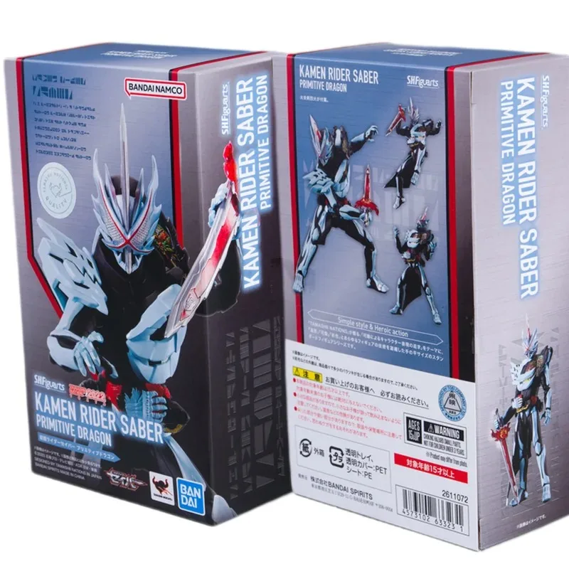 Originele Echte Bandai Anime Kamen Rider Sabel Primitieve Dragon Shf Model Speelgoed Actie Figuur Geschenken Verzamelbare Ornamenten Kids