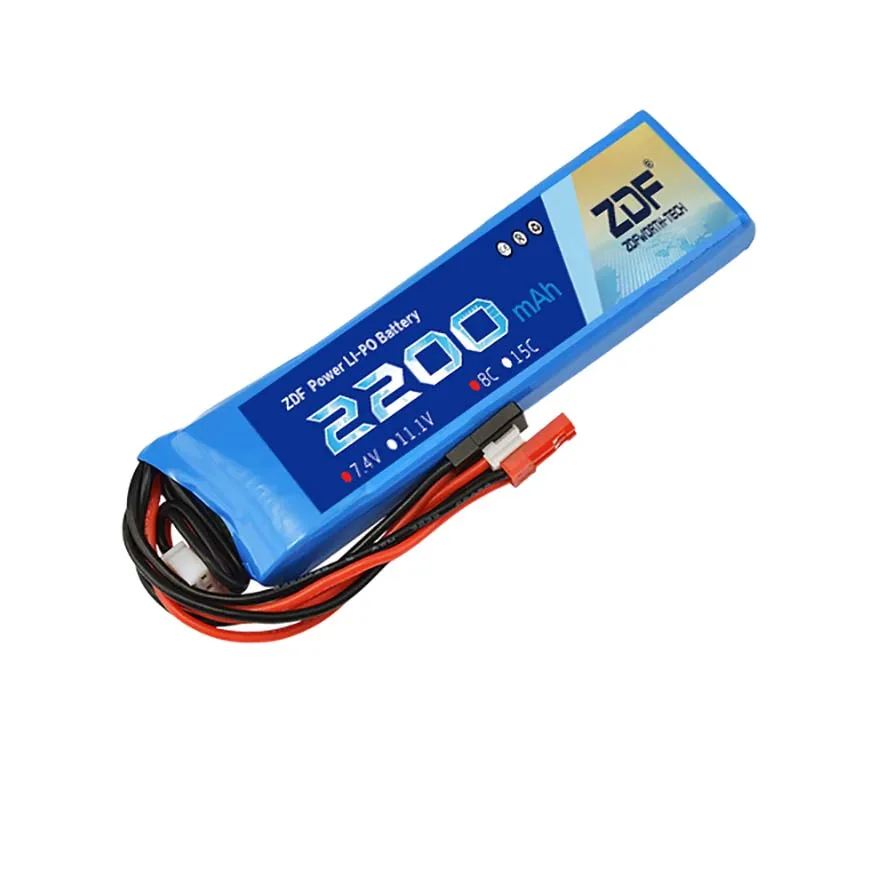 Rc Lipo Battery 7.4V 2200mah 8C 2S Lipo Battery do nadajnika Futaba T6J T8FG 12FG do drona RC