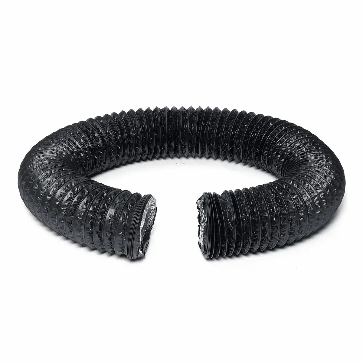 ท่ออลูมิเนียมฟอยล์คู่ยืดหยุ่น150มม. 6ม. สำหรับพัดลมระบายอากาศท่อระบายไล่อากาศ