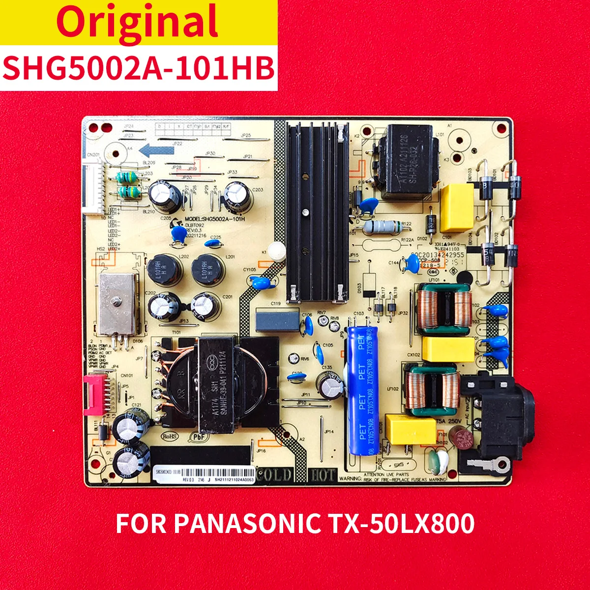 Testing work Original SHG5002A-101HB Power Supply Board for 50