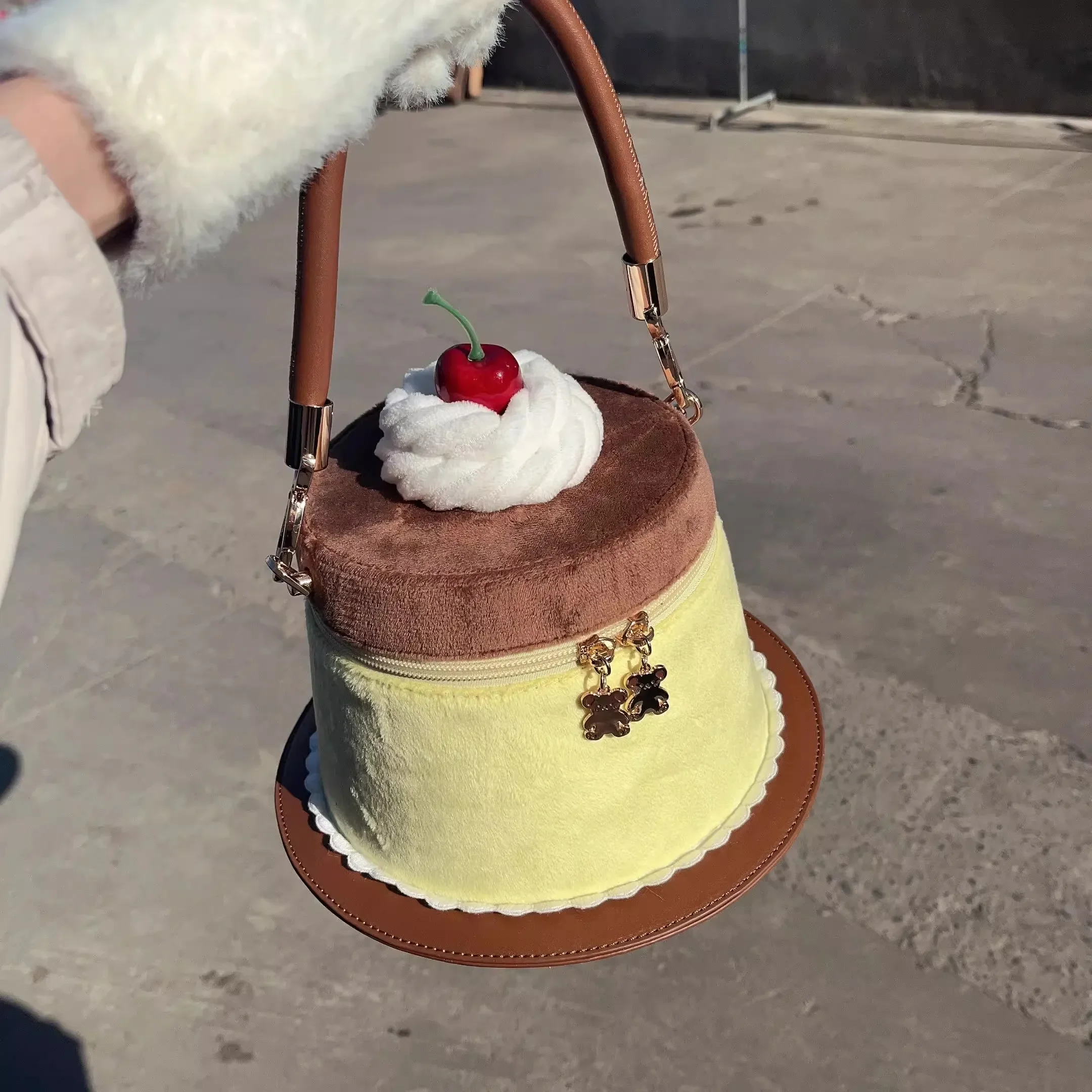 Delicious Pudding Lolita Cute Handbag Japanese Sweet Loli Girl Student Bag Kawai Lolita Handbag