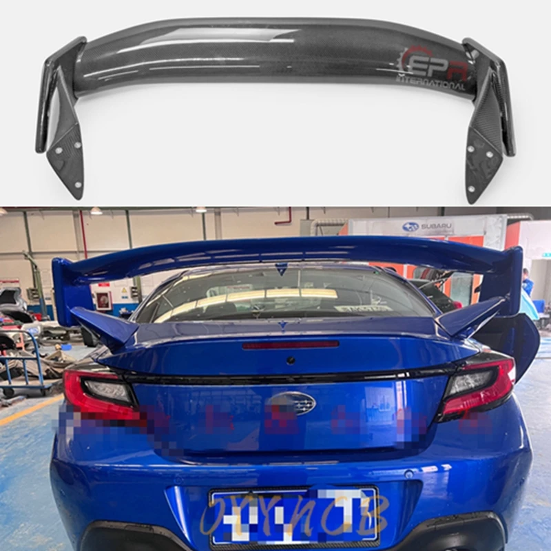 REAL CARBON FIBER REAR WING TRUNK LIP TAIL SPOILER FOR Toyota GR86 / Subaru BRZ 2021 2022 2023 ST STYLE