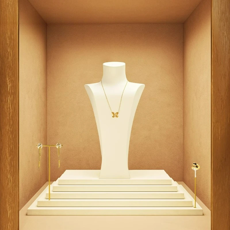 

Jewelry staircase storage display tray, rings, necklaces, earrings, multifunctional viewing display tray