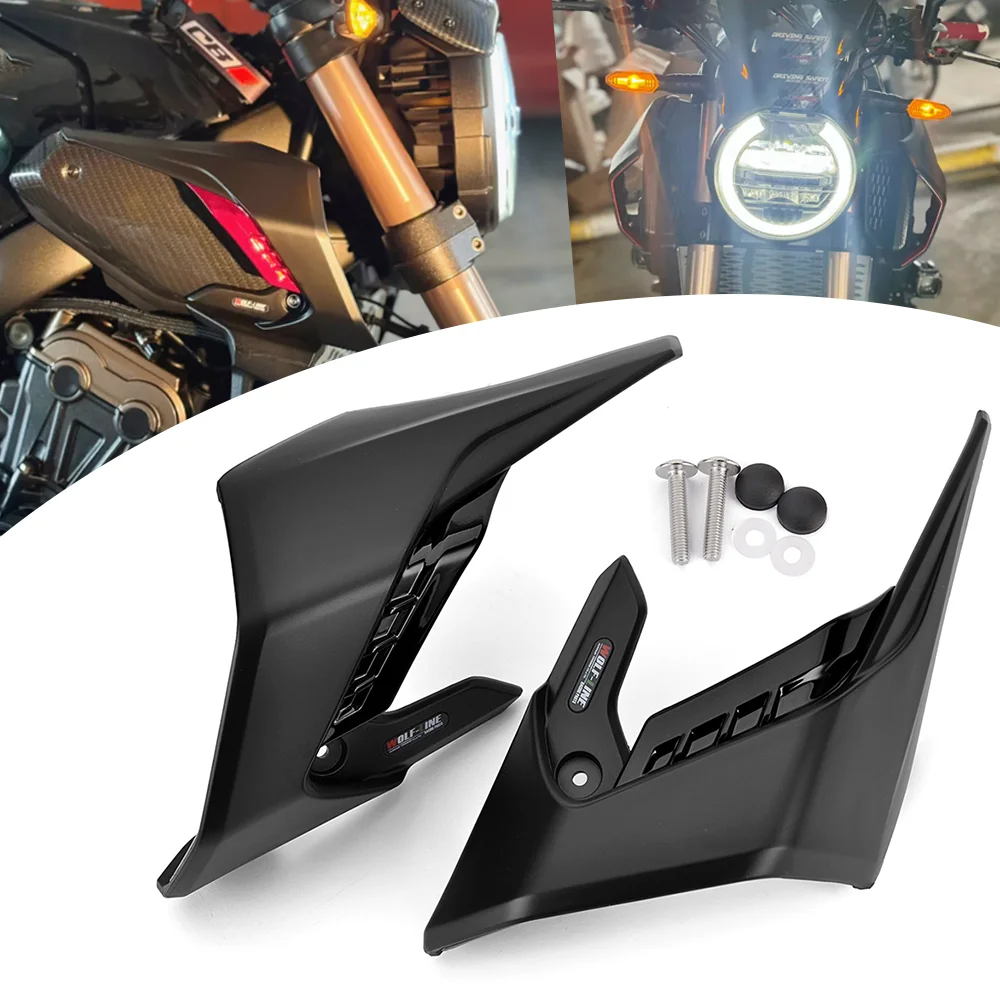 CB650R Motorcycle Fin Trim Cover Wing Faring Protector Winglets For Honda CB650R 2018 2019 2020 2021 2022 2023