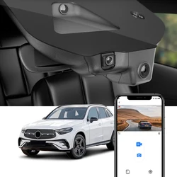 Fitcamx 4K Dash Cam for Mercedes Benz GLC X254 2nd Gen 2023-2026, for A Class CLA Class 2024-2025, Specific Fit WIFI Car DVR