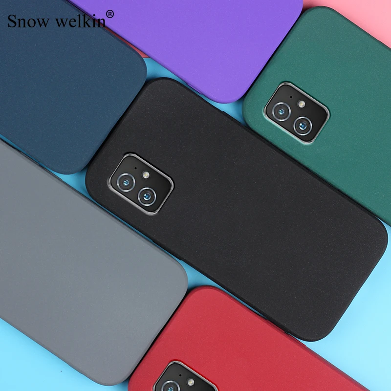 Sand Matte Soft Silicon Full Protect Shockproof Anti-Slip Case For Asus Zenfone 8 ZS590KS Phone Cases Cover Shell Fundas