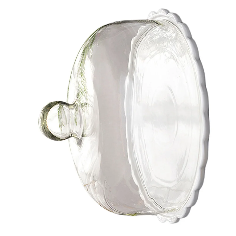 

1Set Protective Food Cover Elegant Glass Cake Dish for Desserts Cakes Snacks Wine Tasting Parties Protective Cake Cover