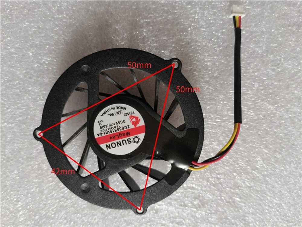 For Optical media w10d SUNON ZC055515VH-6A 13.B3485.F.GN 5V 0.65W Laptop CPU Cooling fan