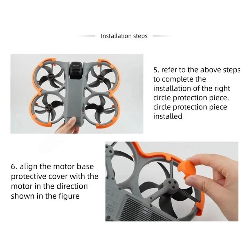 360° Full Prevention Guard for AVATA 360 Gimbal Bumper Beam Protective Cover Motor Base for AVATA 360 C [IANC-]