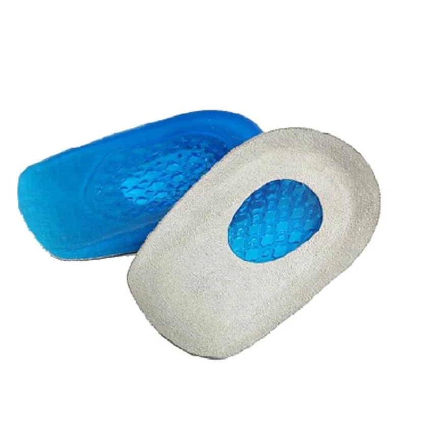 Inserção de calcanhar palmilhas de gel de silicone sapatos solas almofada de calcanhar palmilhas ortopédicas fasciite plantar sapatos acessórios massagem pé almofada