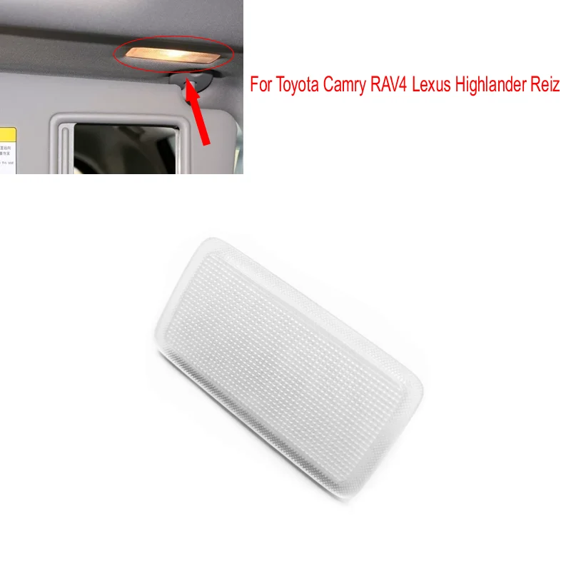 1pc for Toyota Camry RAV4 Lexus Highlander Reiz Crown Visor make up lamp cover cap