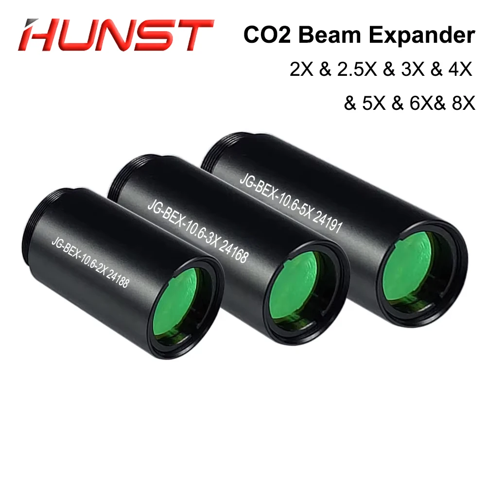 hunst-co2-laser-beam-expander-15x-25x-3x-4x-expansion-ratio-m22-075-lense-optics-for-co2-10600nm-laser-marking-machine