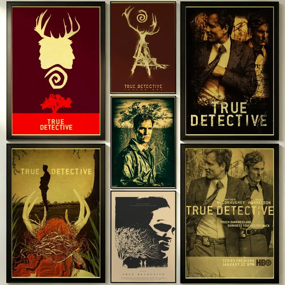series True Detective Poster HD Poster Sophisticated Modern Aesthetic Wall Art For Living Room Bedroom Office Cafe Decor
