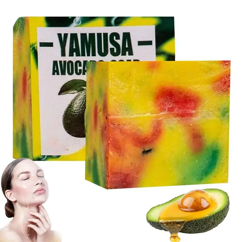 Avocado Soap Upgraded Handmade Avocado Soap Face Hand Body Deeping Cleansing Soap versatile Unisex cleaner For Female And Male