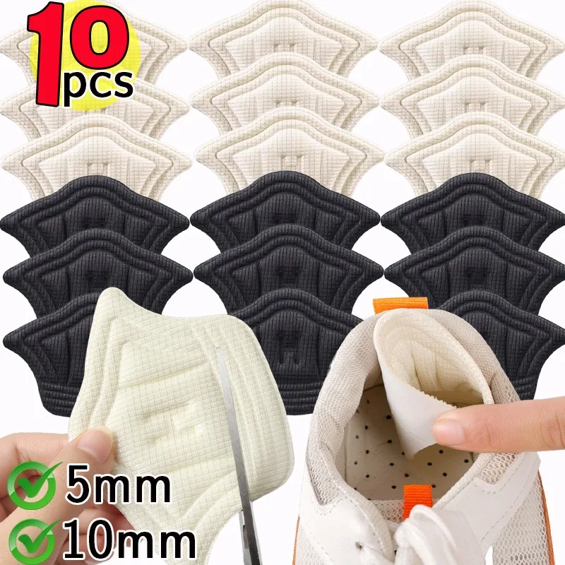 1/5pair Shoe Pads Anti Wear Heel Insoles Patch Unisex Cushion Pads Feet Care Protector Adhesive Back Sticker Shoes Insert Insole