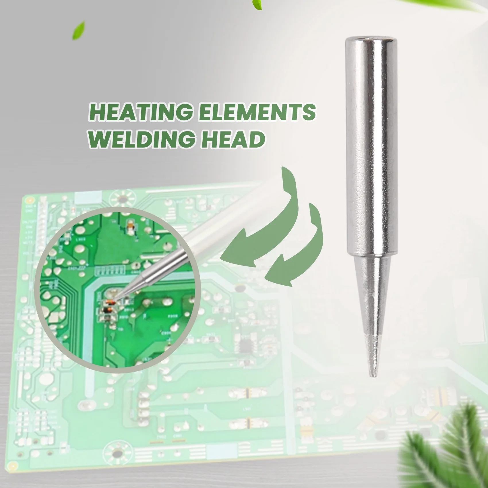 BAAU 11PC/Lot 900M-T Soldering Iron Tips Welding Tip 900M-T-I/B/K/1.2D/1.6D/2.4D/3.2D/2C/3C/4C Heating Elements Soldering Tips