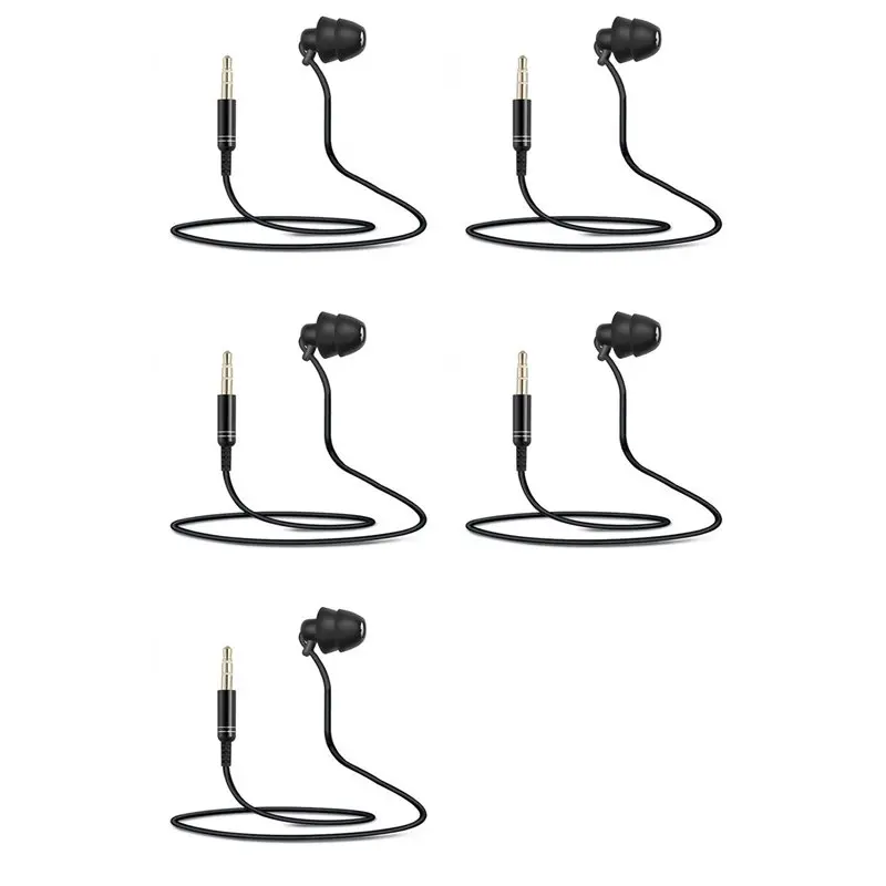

AYHF 5X Short Cable Unilateral Headset Extension Cable Earpiece In Ear Single Earbud Silicone Earbud 3.5Mm Jack For Phone