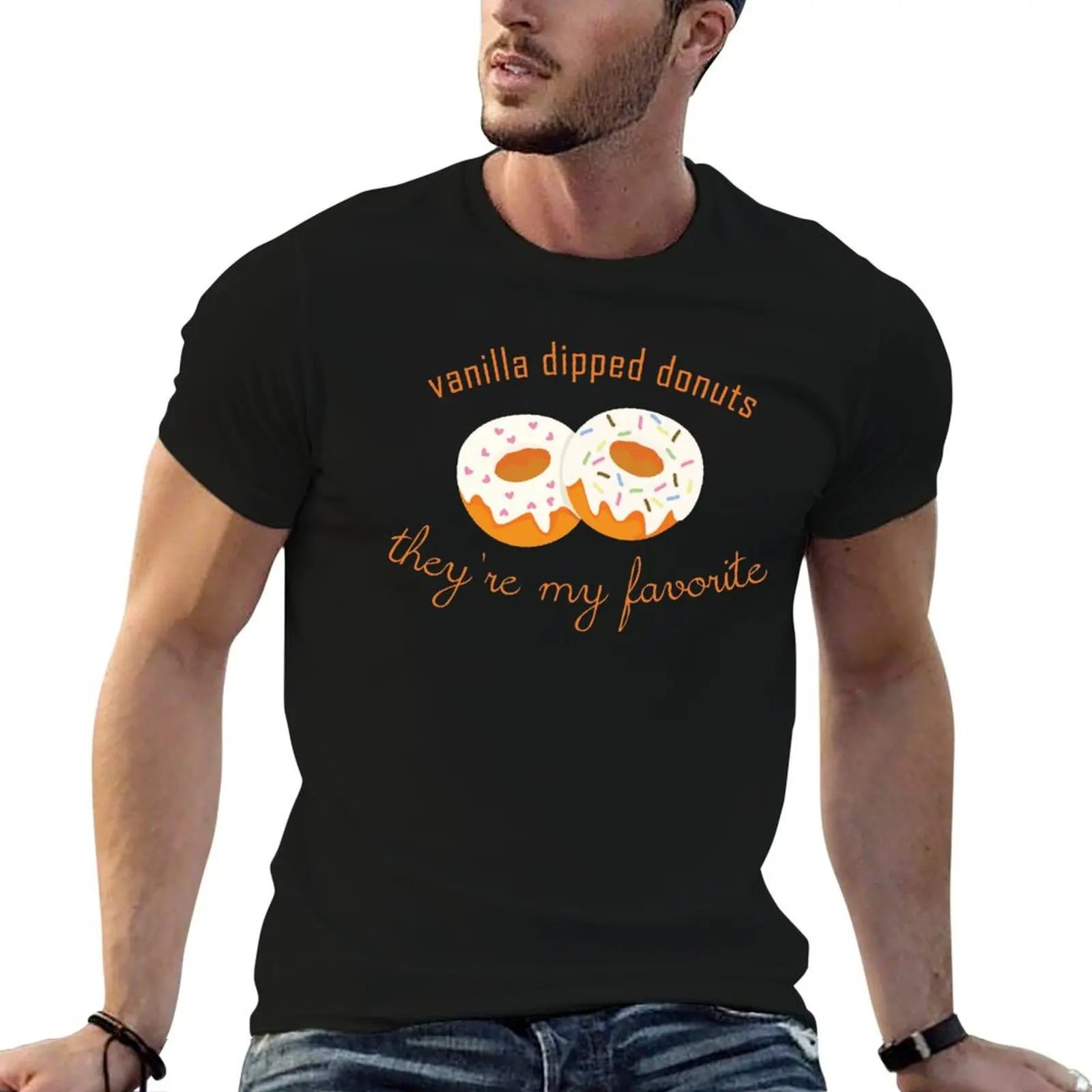 

Dipped They're heavy Favorite My luxury shirt Donuts man T-Shirt #WayHaught cotton t man t - Vanilla shirt