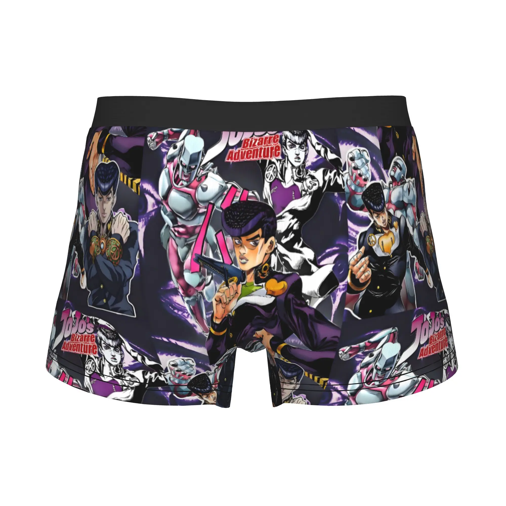 JoJos Bizarre Adventure Boxers Shorts Men Josuke Higashikata Japanese Briefs Underwear Fashion Underpants