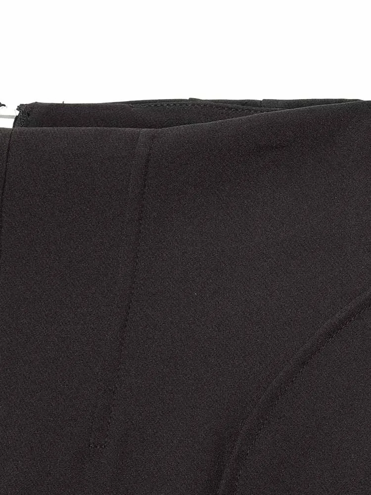 النمط الأوروبي والأمريكي الخريف أزياء جديدة الملابس النسائية منتصف الخصر تنوعا نسخة البالون المتدفقة السراويل السراويل #4