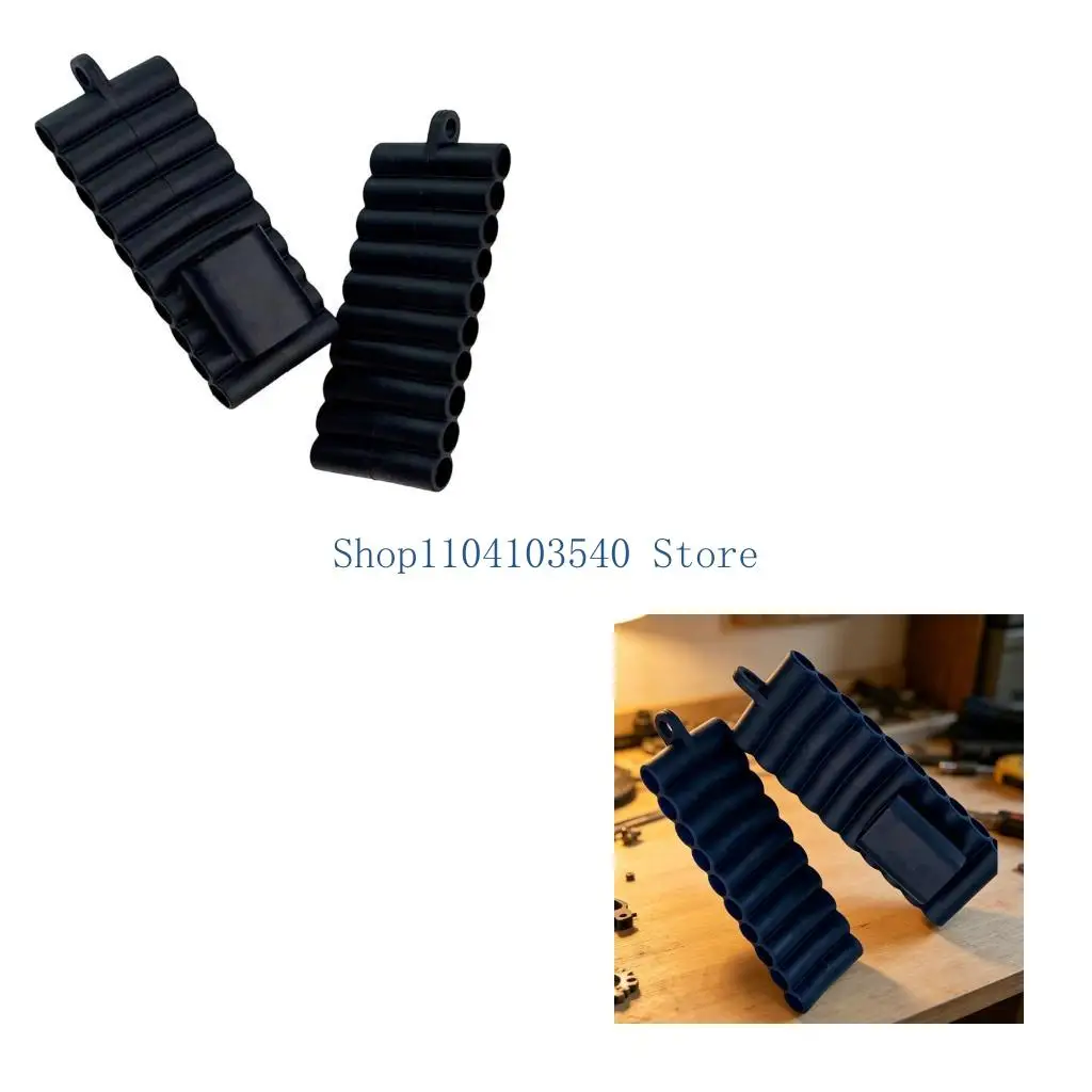 02DC Soft Screwdriver Bit Organization 1/4Inch Hex 22 Holes Rubber Organization for Drill Bit Screwdriver Head Power Tool