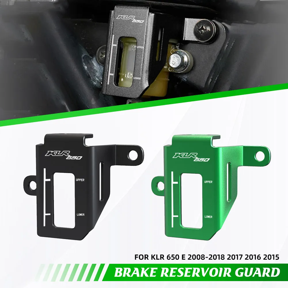 

For Kawasaki KLR 650 E 2008-2018 2017 2016 2015 Motorcycle Rear Brake Fluid Reservoir Guard Cover Protector Oil Cup Guard KLR650