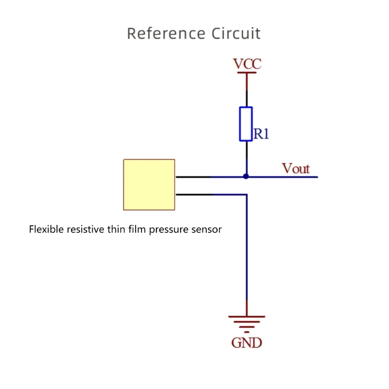 Thin Film Pressure Sensor High Precise Force Sensitive Resistor Force Sensor Pressure Sensor Resistance Type 20Kg