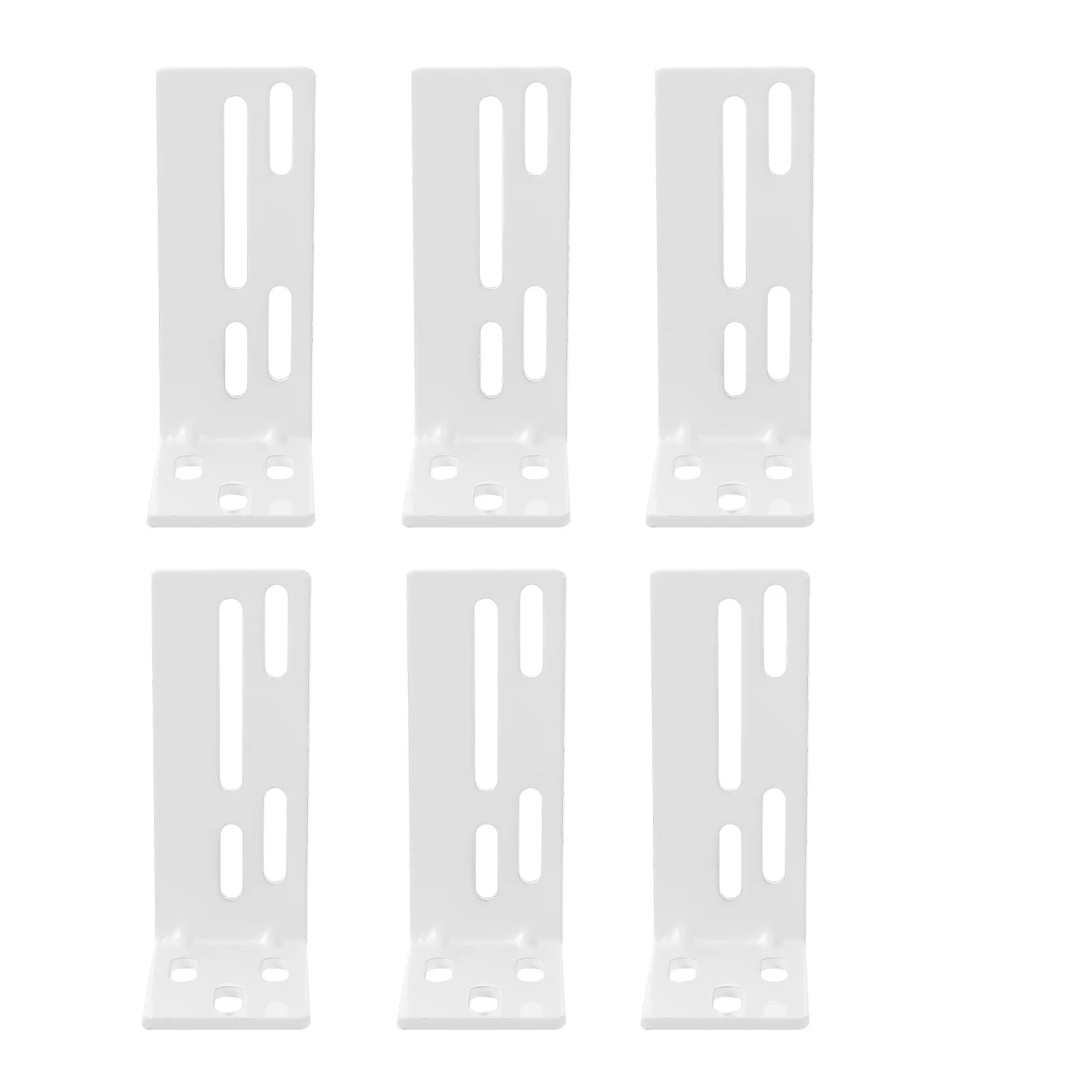 

6pcs Curtain Installation Code Stainless Steel Durable For Home Office Hotel Use Curtain Track Mounting Code Bracket