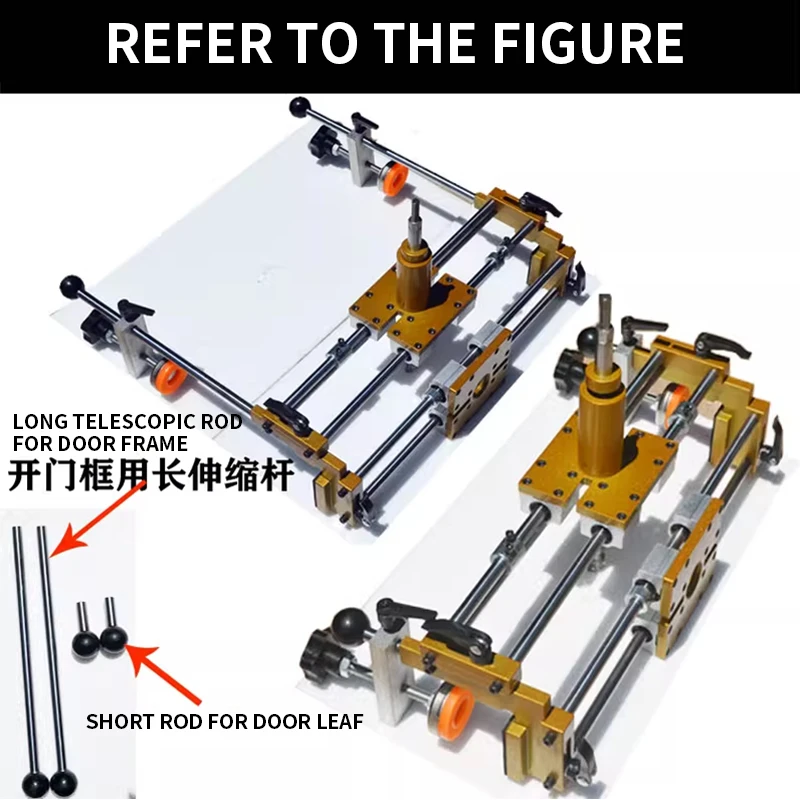 Door frame opening locator Solid Wood Door Opener Slotter Set Carpentry  Front Unlocking Device Fast Punching