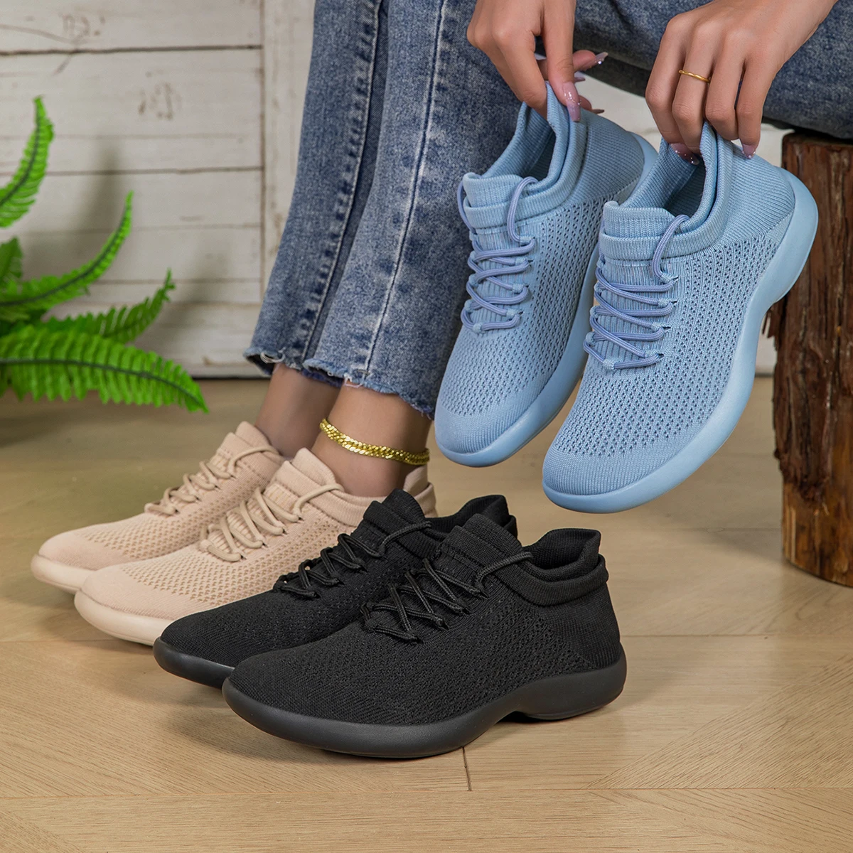 

Womens Wide Fit Sneakers Flats Minimalist Breathable Soft Sole Wide Width Mesh Barefoot Walking Shoes Comfortable Casual Shoes