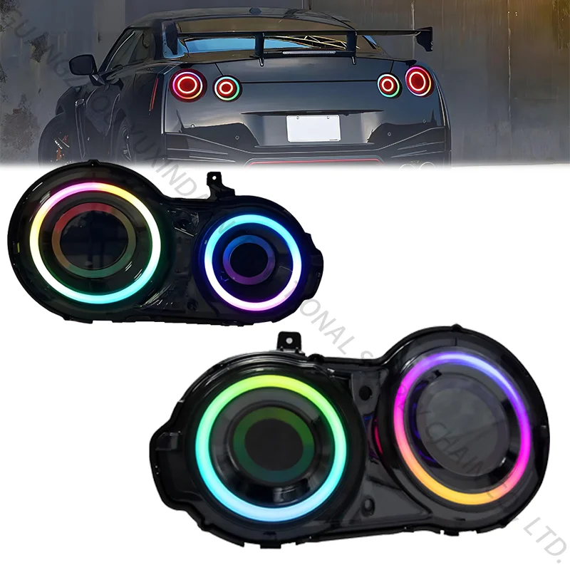 

SINDAR 12 В RGB светодиодный модернизированный автомобильный задний фонарь в сборе для Nissan GTR R35 2008-2024