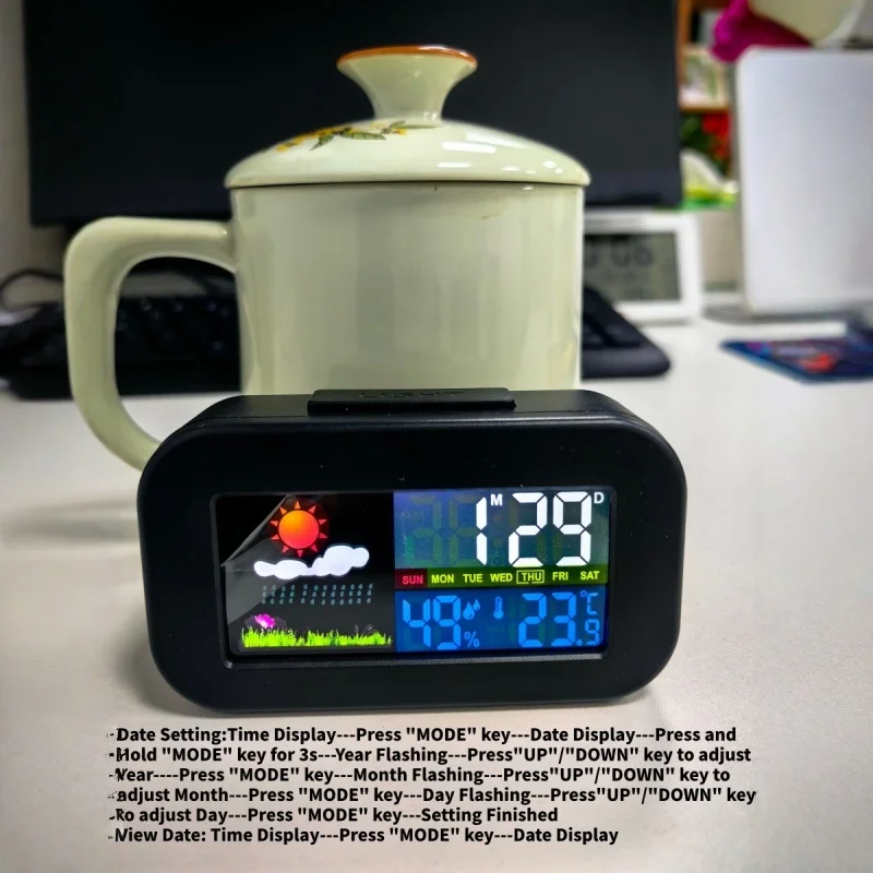 Mini Weather Forecast Digital Alarm Clock with Backlight Temperature Humidity Free Shipping Max 10pcs 6 Mini Weather Forecast Digital Alarm Clock with Backlight Temperature Humidity Free Shipping Max 10pcs 6