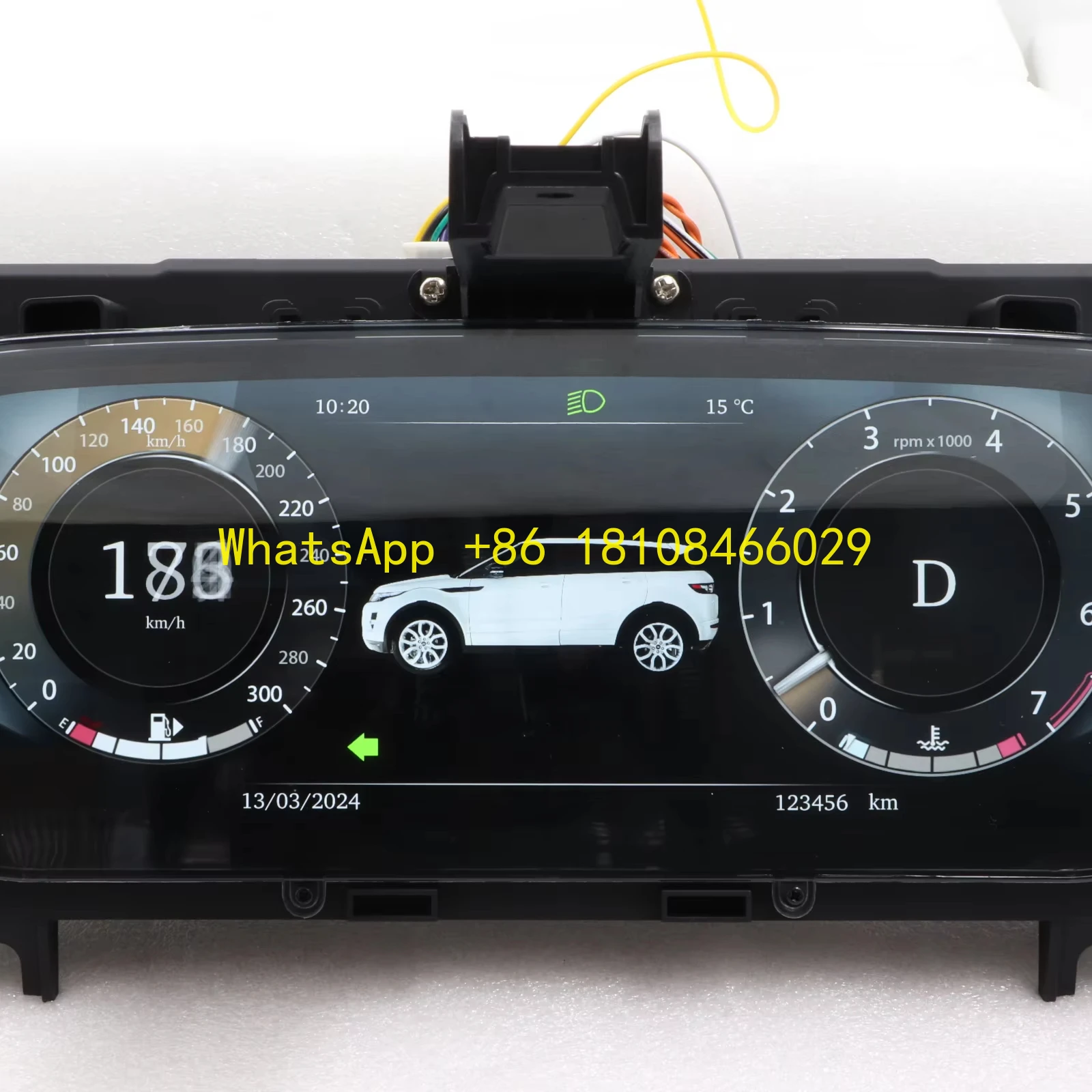 

12.3 Inch LCD Digital Instrument Cluster for Land Rover Evoque 1920*1280 Dashboard Screen with Built-in GPS and Stereo Function