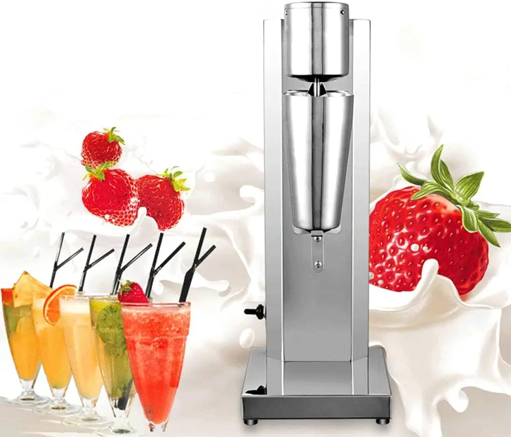 Commercial Electric Milkshake Blender, 650ml Capacity, Stainless Steel, 180W Motor, 18000 RPM Adjustable Speed, Drink Mixer
