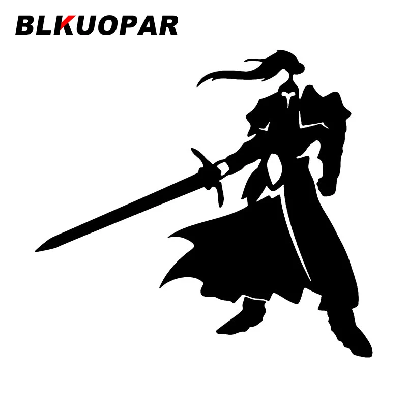 BLKUOPAR Knight Combat Posture Silhouette Car Stickers Middle Ages Decal Scratch-Proof Die Cut Surfboard Laptop Car Decoration