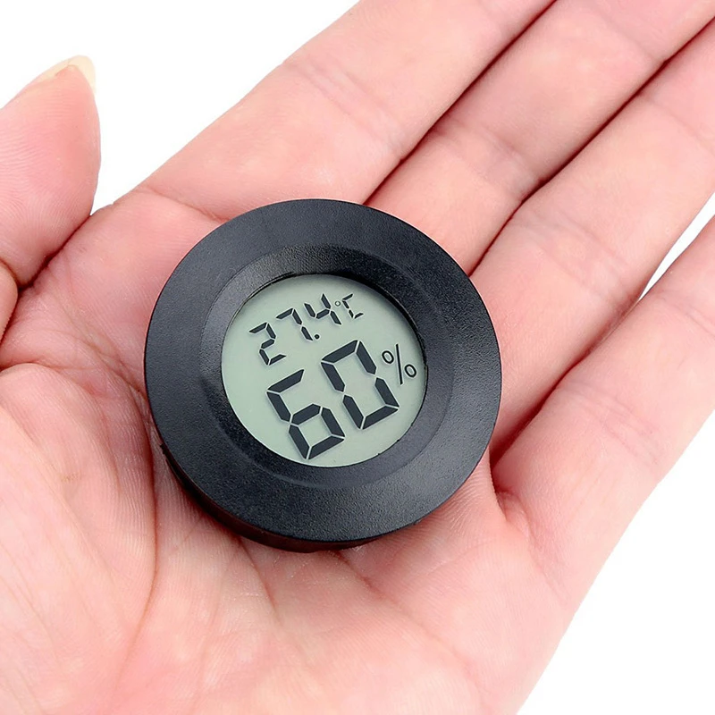 Outdoor Sports Thermometer Reptile Electronic Hygrometer Round Hygrometer Camping Equipment Tool Accessories Outdoor Gadget